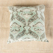 Modern Velvet Green Sofa Pillow-Turkish Rugs-Oriental Rugs-Kilim Rugs-Oushak Rugs