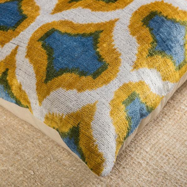 Modern Velvet Multicolor Sofa Pillow-Turkish Rugs-Oriental Rugs-Kilim Rugs-Oushak Rugs