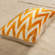 Modern Velvet Orange Sofa Pillow-Turkish Rugs-Oriental Rugs-Kilim Rugs-Oushak Rugs