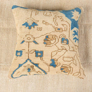 Modern Wool Beige Sofa Pillow-Turkish Rugs-Oriental Rugs-Kilim Rugs-Oushak Rugs