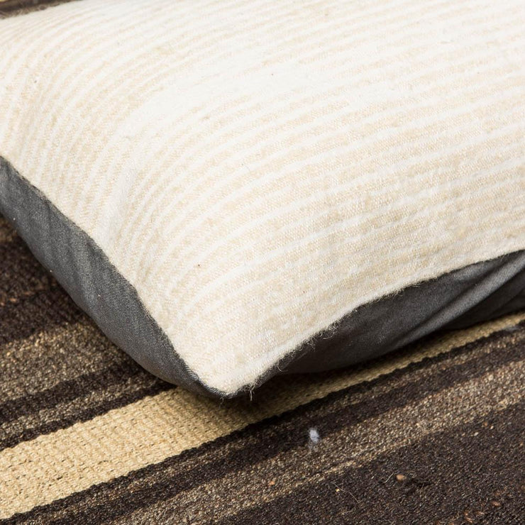 Modern Wool White Sofa Pillow-Turkish Rugs-Oriental Rugs-Kilim Rugs-Oushak Rugs