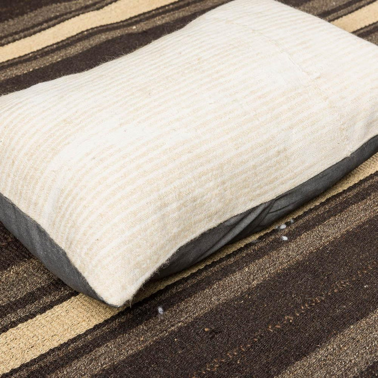 Modern Wool White Sofa Pillow-Turkish Rugs-Oriental Rugs-Kilim Rugs-Oushak Rugs